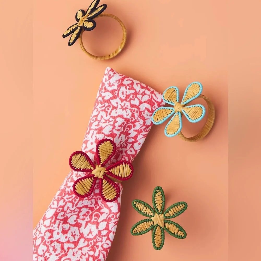 New🌟Anthropologie-Sarah Campbell Napkin Rings